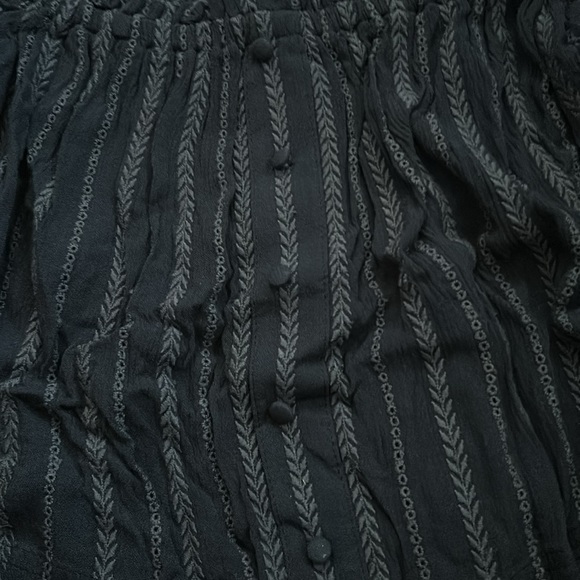 Urban Outfitters Floral Eyelet Cold Shoulder Crop Embroidered Top - Picture 6 of 11